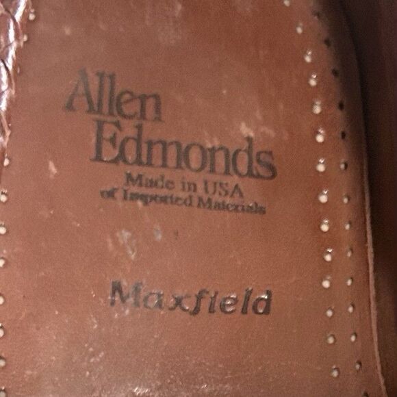 Allen Edmonds Maxfield Mens Tassel Loafers 10 D Chili Burnished Leather main image 5
